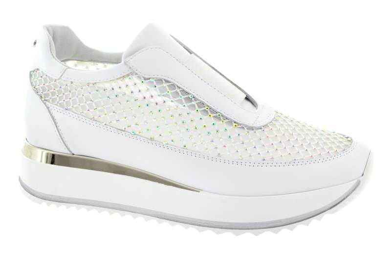 KELTON Dámské kožené bílé tenisky