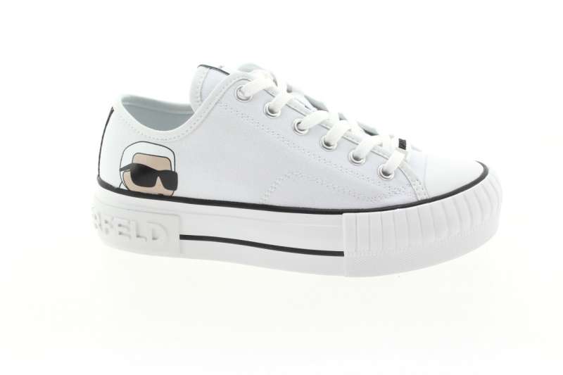 KARL LAGERFELD Dámské bílé textilní tenisky