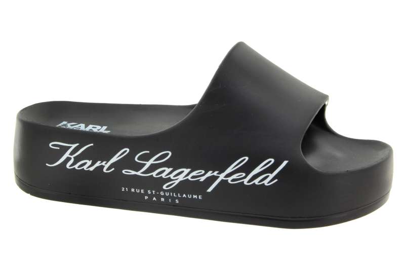 KARL LAGERFELD Dámské černé pantofle