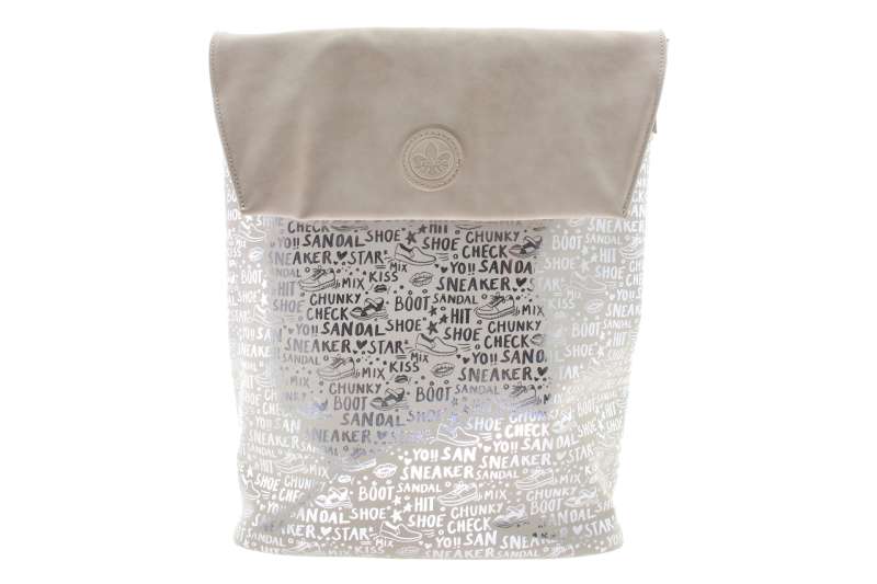 RIEKER Dámský béžovo stříbrný batoh