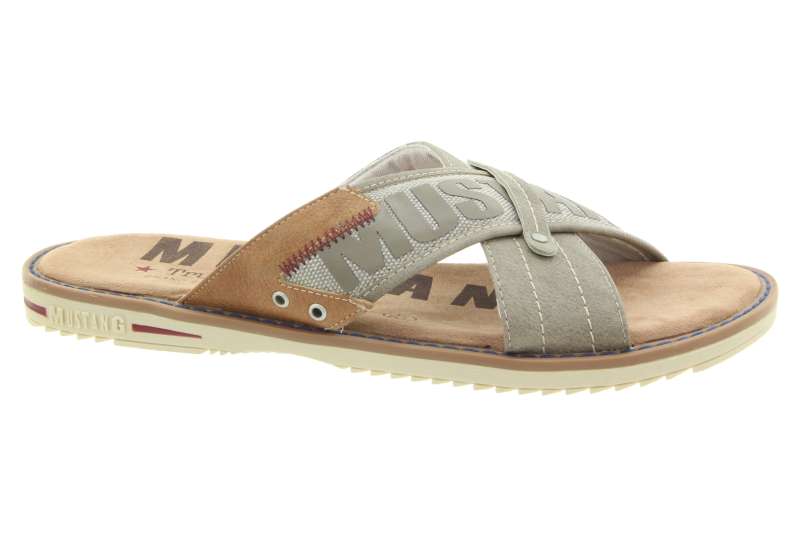 MUSTANG Pánské zelené pantofle