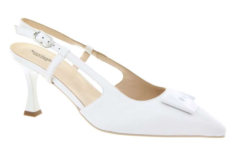 NERO GIARDINI Dámské kožené bílé lodičky