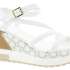 NERO GIARDINI Dámské bílé kožené sandálky