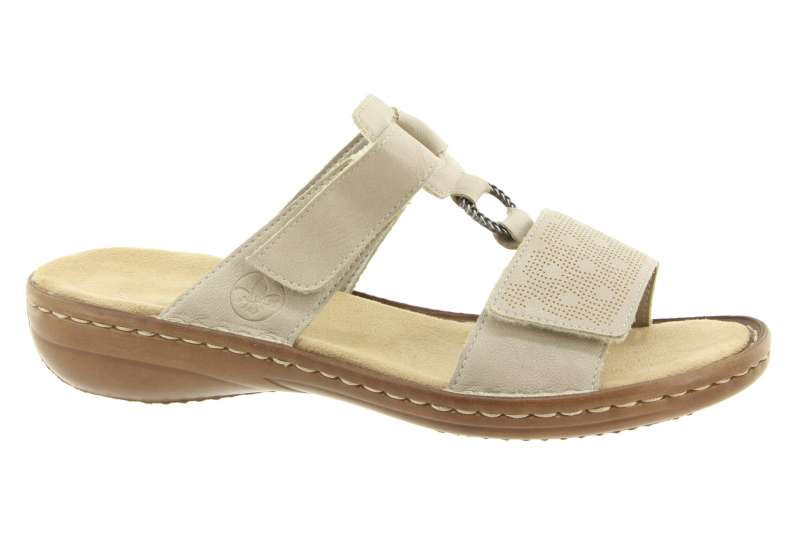 RIEKER Dámské béžové pantofle