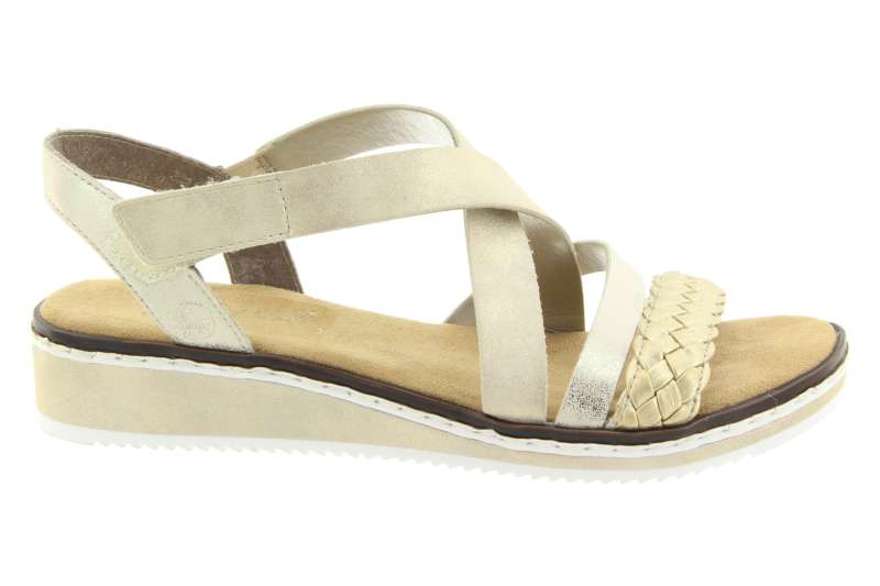 RIEKER Dámské béžové sandály