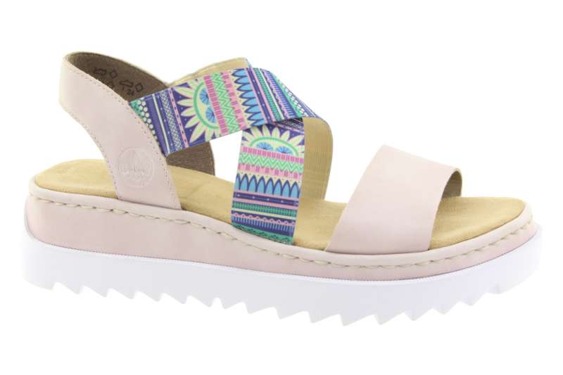 RIEKER Dámské béžové sandály