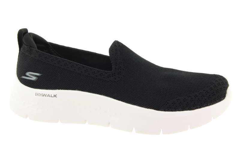 SKECHERS Dámské černé textilní slip-on