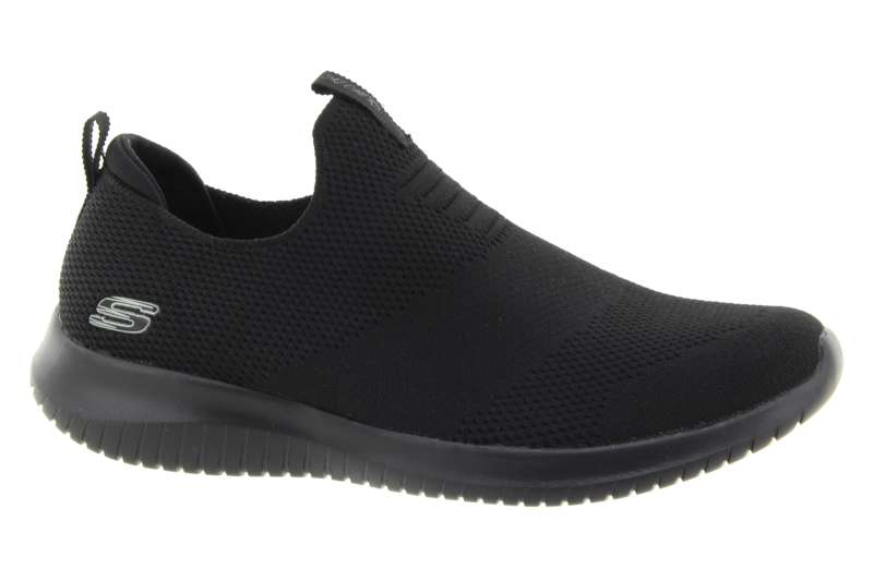 SKECHERS Dámské černé textilní slip-on