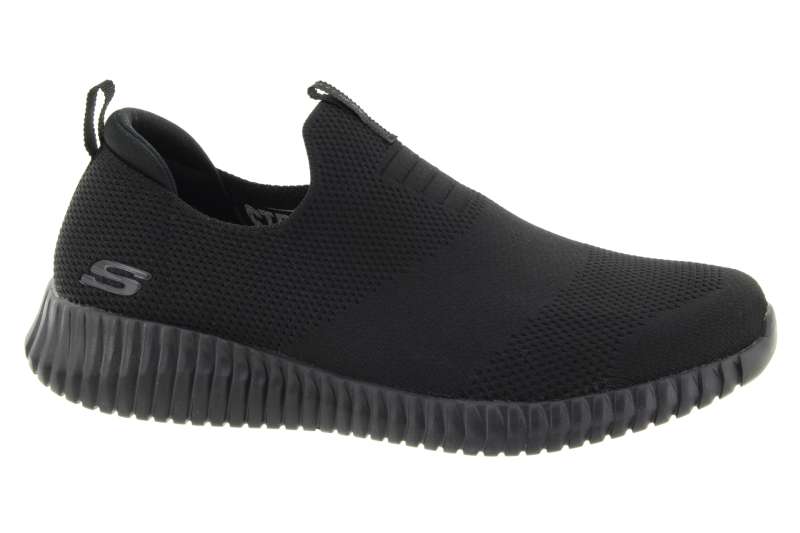 SKECHERS Pánské černé textilní slip-on