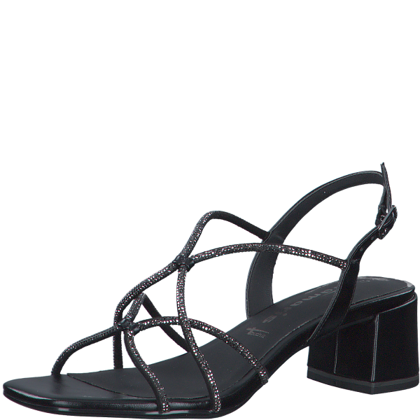 TAMARIS Dámské černé páskové sandálky