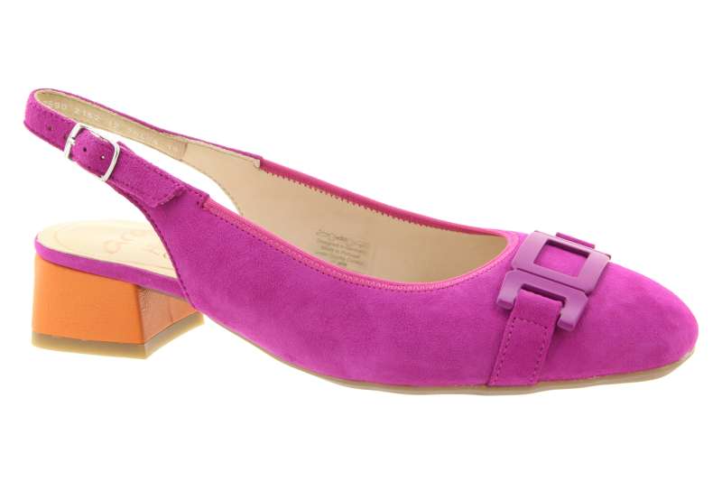 ARA Dámské kožené růžové lodičky