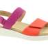 ARA Dámské kožené oranžovo-růžové sandály