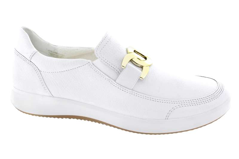 ARA Dámské kožené bílé mokasíny