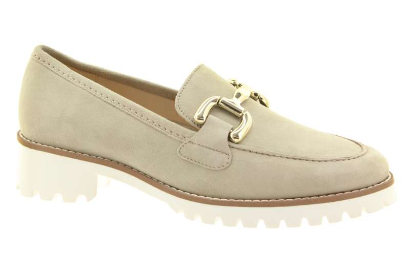 ARA Dámské kožené béžové mokasíny