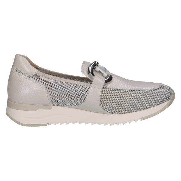 CAPRICE Dámské šedé kožené mokasíny