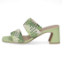 CAPRICE Dámské zelené pantofle
