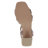 CAPRICE Dámské kožené sandálky na podpatku