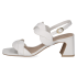 CAPRICE Dámské kožené bílé sandálky