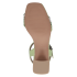 CAPRICE Dámské zelené sandály na podpatku