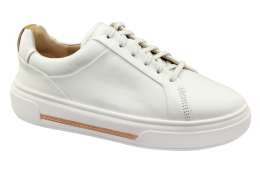 CLARKS Dámské kožené bílé tenisky