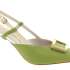 DONNA SERENA Dámské zelené kožené lodičky