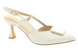 EPICA Dámské bílé kožené lodičky