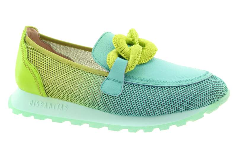 HISPANITAS Dámské modro-zelené mokasíny