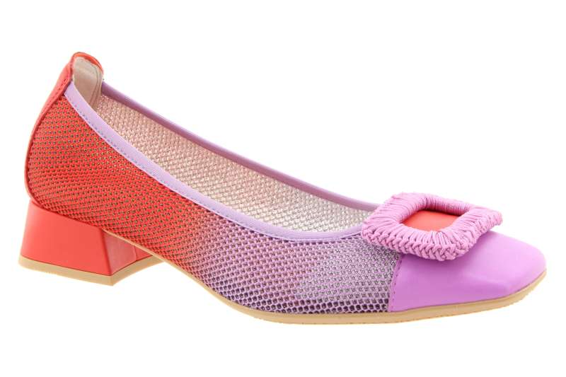 HISPANITAS Dámské fialovo-červené lodičky