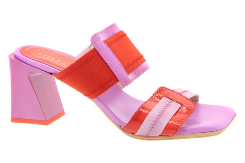 HISPANITAS Dámské kožené pantofle scarlett na podpatku