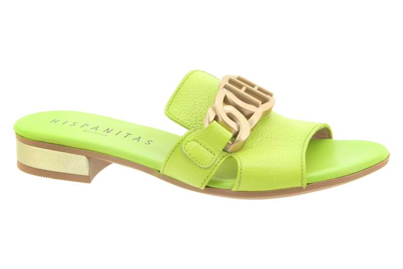 HISPANITAS Dámské kožené kiwi pantofle