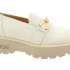 KELTON Dámské kožené krémové mokasíny
