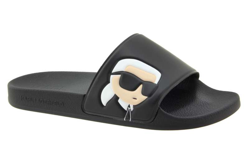 KARL LAGERFELD Dámské černé pantofle
