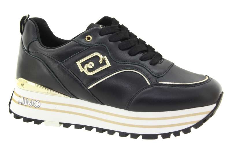 LIU JO Dámské kožené černé tenisky