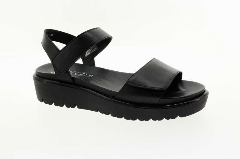 ARA Dámské kožené černé sandály