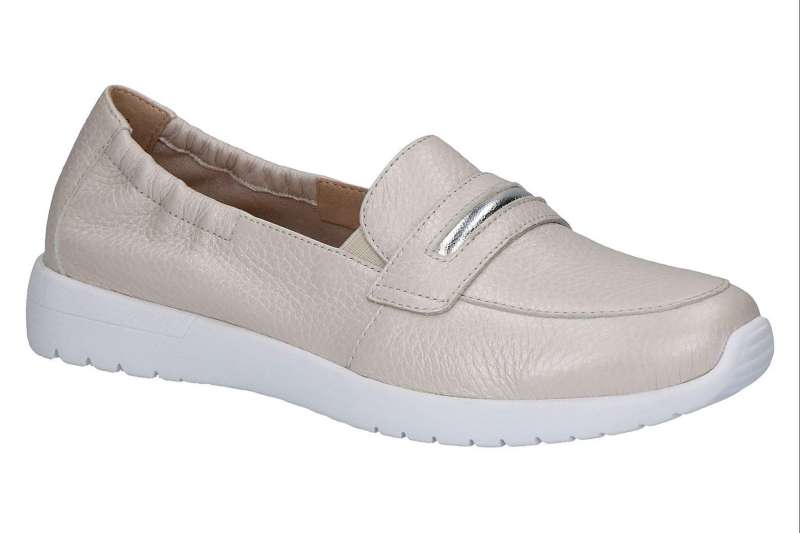 CAPRICE Dámské kožené perleťové mokasíny