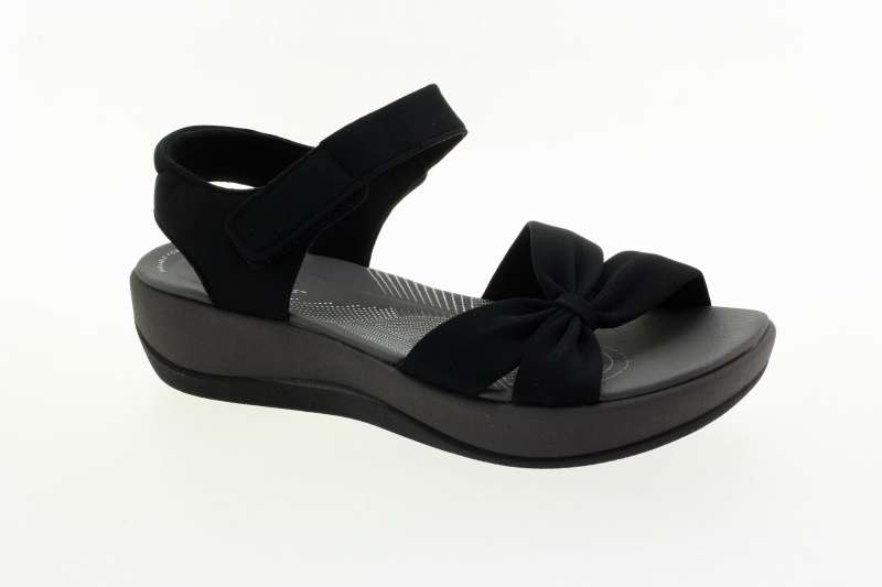 CLARKS Dámské černé textilní sandály