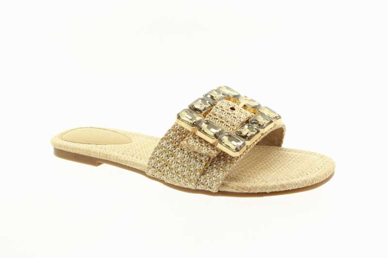 EPICA Dámské béžové pantofle se sponou