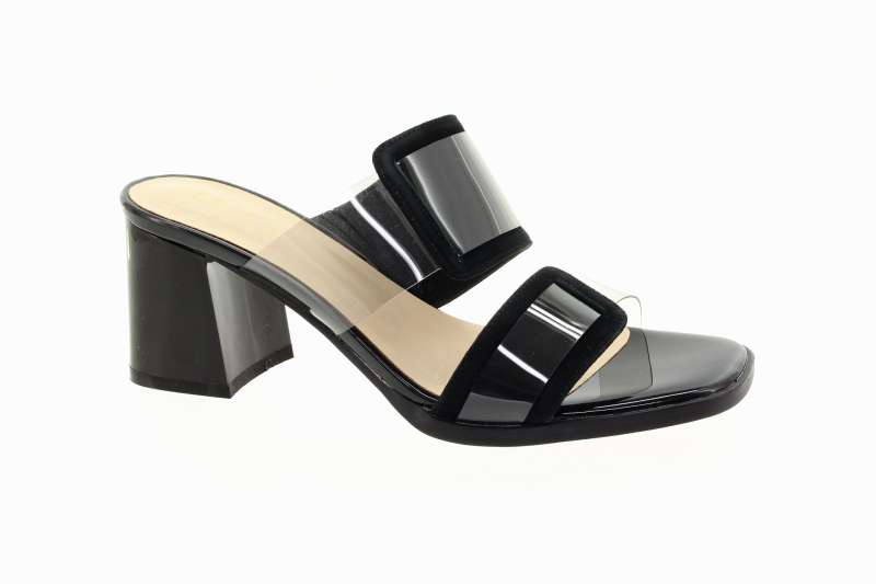 EPICA Dámské kožené černé pantofle