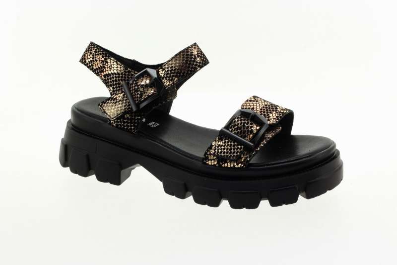 EPICA Dámské kožené černé sandály