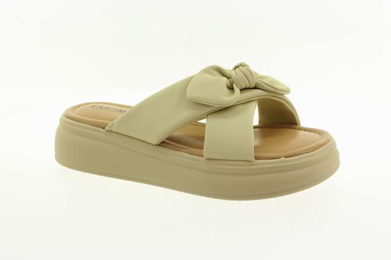 EPICA Dámské kožené žluté pantofle