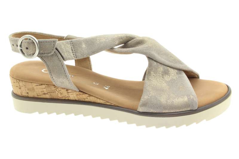 GABOR Dámské kožené béžové sandály