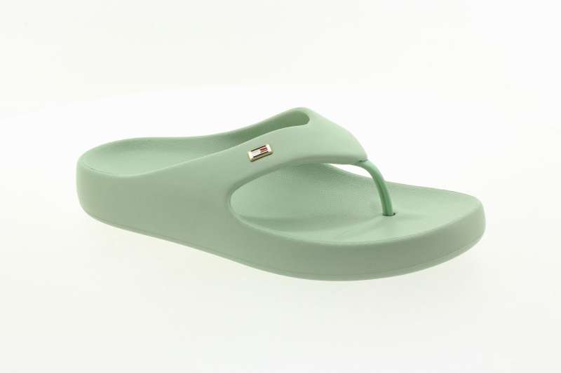 TOMMY HILFIGER Dámské světle zelené žabky