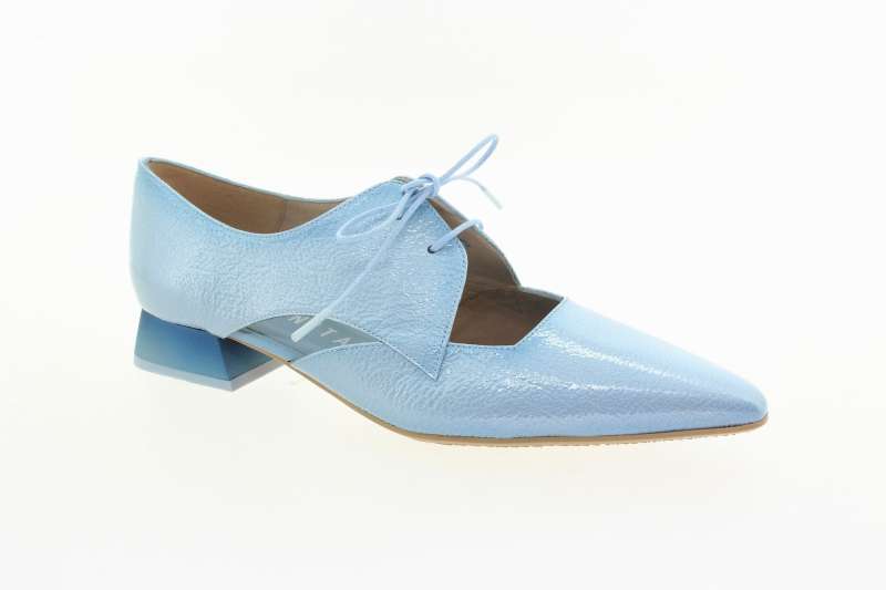 HISPANITAS Dámské kožené sv.modré polobotky