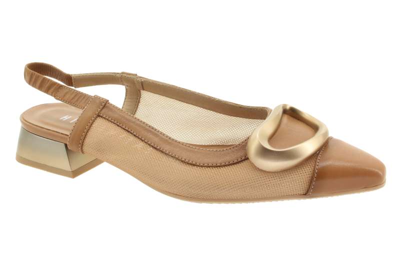 HISPANITAS Dámské kožené hnědé baleríny