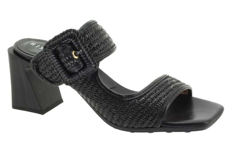 HISPANITAS Dámské černé kožené pantofle