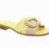HISPANITAS Dámské béžovo žluté kožené pantofle