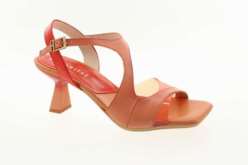 HISPANITAS Dámské korálové kožené sandálky