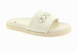 HÖGL Dámské kožené krémové pantofle