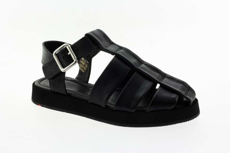 LLOYD Dámské černé kožené sandály