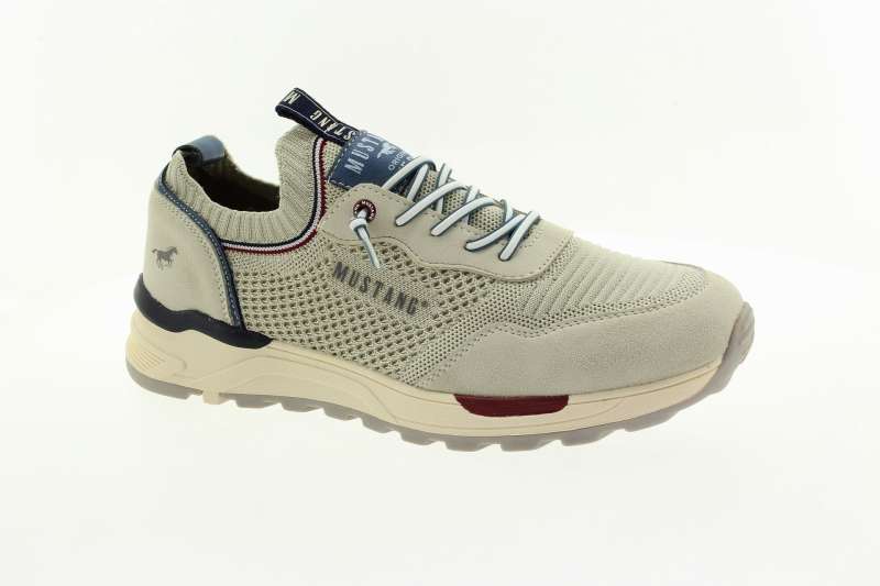 MUSTANG Pánské textilní tenisky ivory